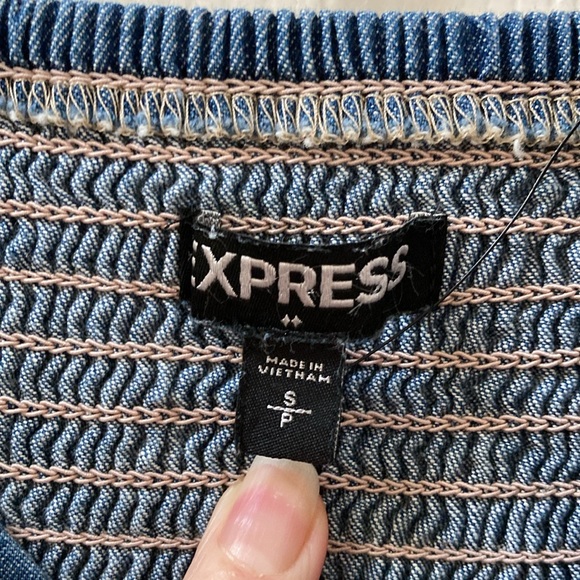 Sweetheart Denim Chambray Dress S - Picture 3 of 4